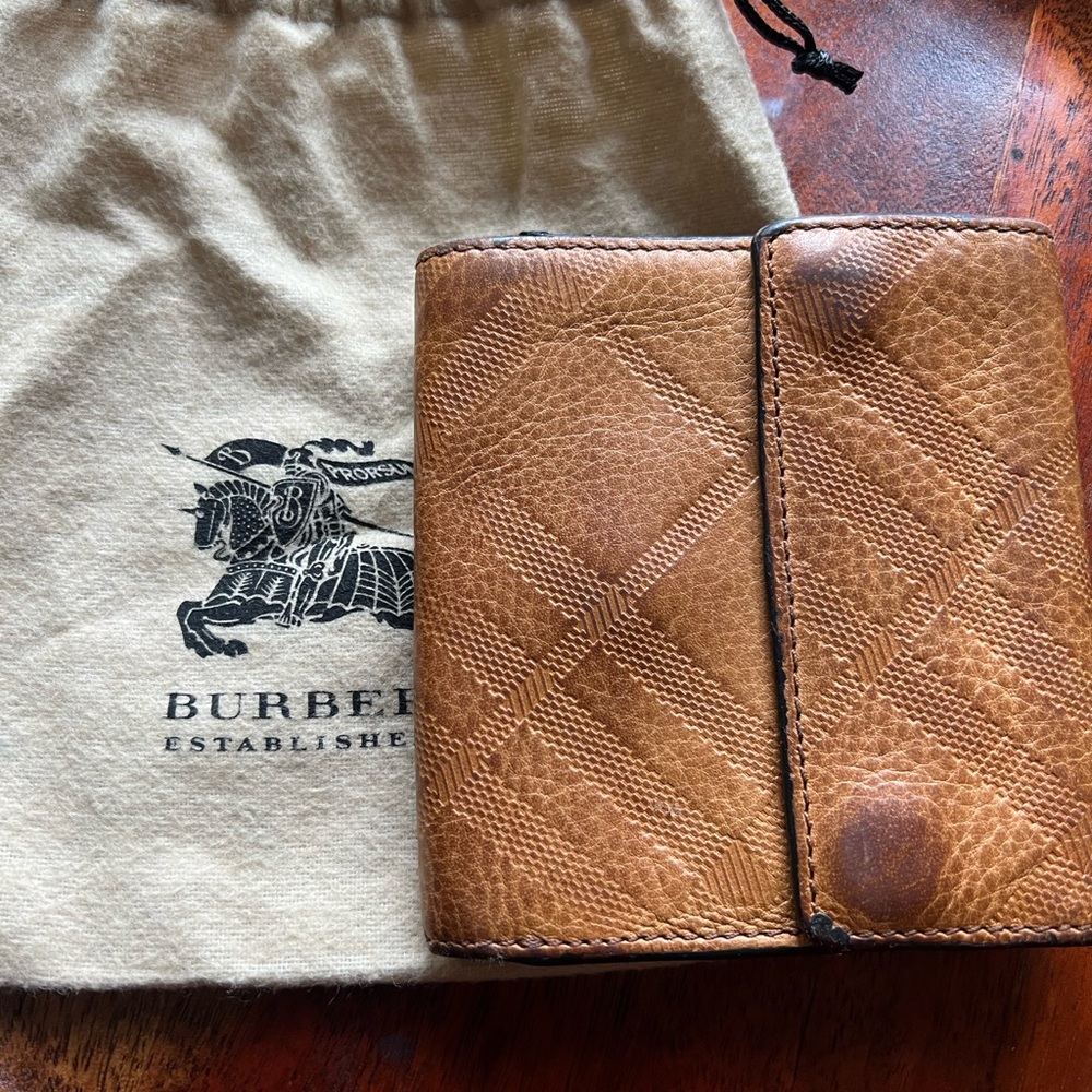 Burberry Mustard Leather Men's Wallet